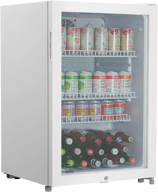 Kühlschrank GSC2125, METRO Professional Getränkekühlschrank, 54.5 x 54 x 84 cm, Fassungsvermögen 118 L, weiß