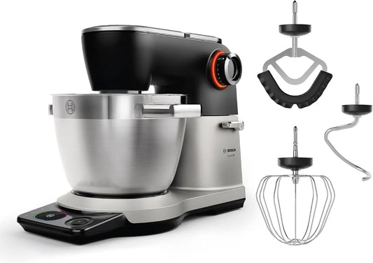 Bosch Küchenmaschine MUMS8ZS00, Serie 8, NEU, Leistung 1.800 W, 9 Automatikprogramme, 7 Stufen, Fassungsvermögen 6l Edelstahl-Schüssel, Waage, Timer