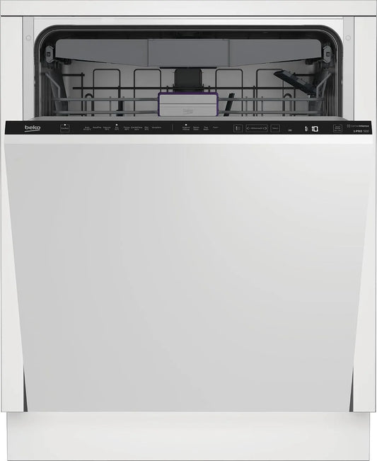 Beko Geschirrspüler BDIN38561C, bPRO 500 Einbau 60 cm vollintegriert, für 14 Maßgedecke, 3 Spülebenen, 5 Temperaturen, 8 Betriebsprogramme