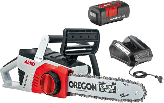 Akku-Kettensäge CS 4030 Ah/40, Spannung 40 V, AL-KO Energy Flex Komplett-Set, werkzeuglose Kettenspannung, 30 cm Schienenlänge, Li-Ion Akku 5 Ah