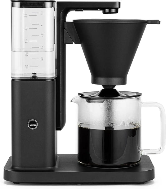 Kaffeemaschine, Fassungsvermögen 1,25L abnehmbarer Wassertank, Wilfa Zense Filterkaffeemaschine, Warmhaltefunktion, in Schwarz