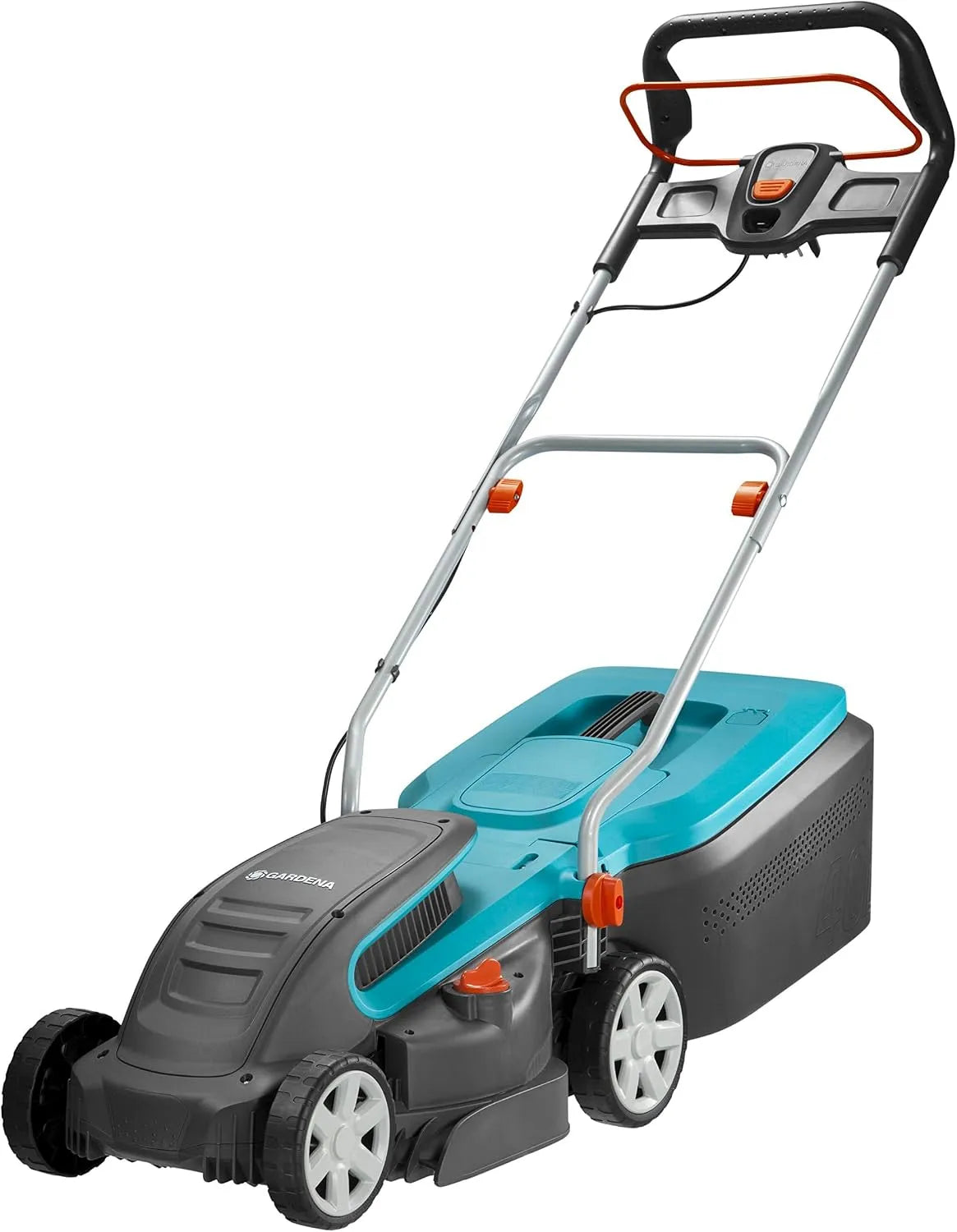 Rasenmäher 5034-20 Gardena PowerMax Elektro, 1400/34: bis 400 m², 34 cm Schnittbreite, Fassungsvermögen 40 l Fassungsvolumen, ErgoTec Plus-Handgriff