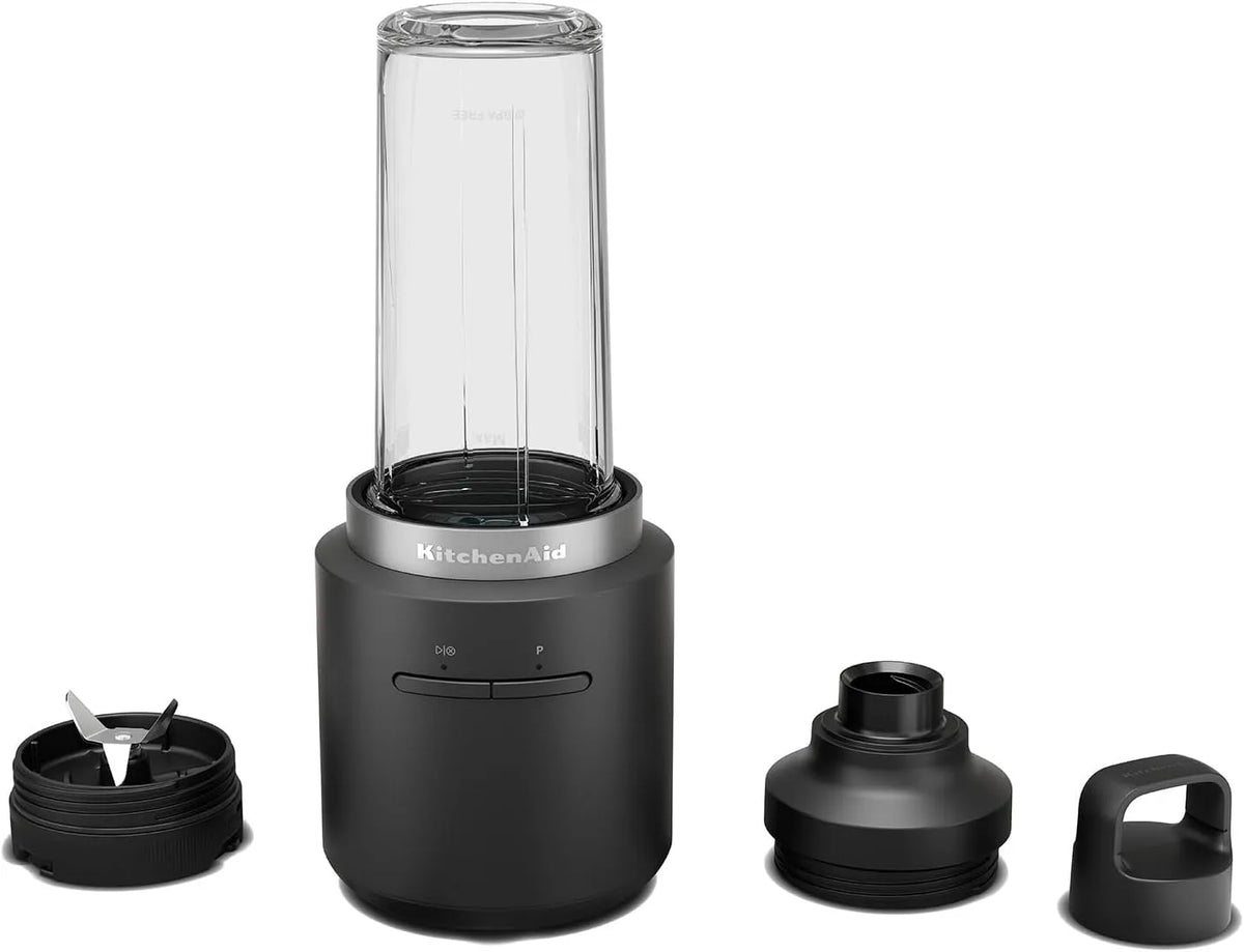 KitchenAid Standmixer, Fassungsvermögen 473 ml BPA-freier Becher, Kabelloser Personal, Go Cordless, Pulse-Taste, Edelstahlklingen, akkubetrieben