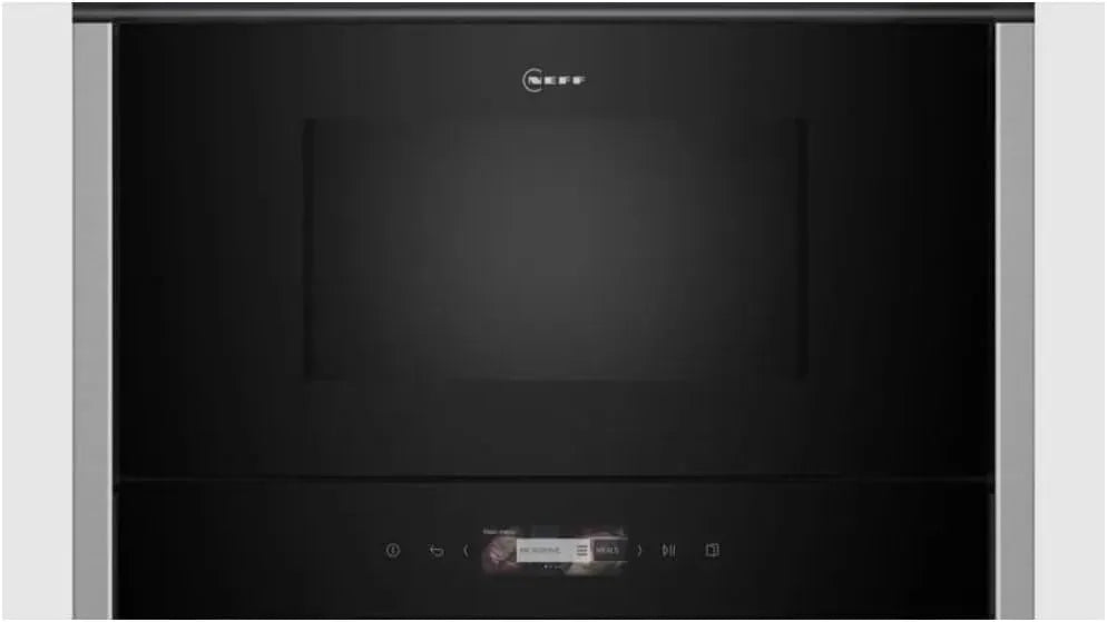 Neff Mikrowelle NR4WR21N1 N70, Integrierbare ohne Grill 40 x 60cm, Einbau, Full Touch TFT-Display, Automatikprogramme, Easy Clean, Edelstahl