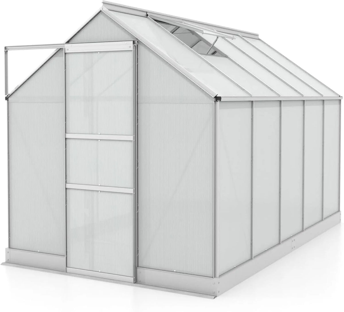 Gewächshaus 6200 Vitavia, 4 mm HKP, 6,2 m², Apollo ', Aluminium eloxiert, Wetterfestes & stabiles Treibhaus, für Gemüse & Pflanzen, Robust & langlebig