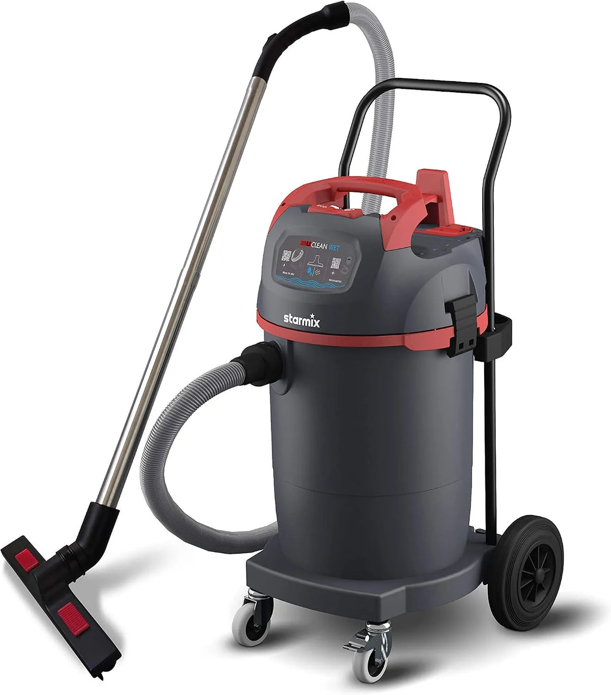 Nass-/Trockensauger LD-1445 Starmix uClean Wet, Leistung 1400 W, Fassungsvermögen 45 L, Power-Modus, mit Ablassschlauch, stabilem Fahrgestell