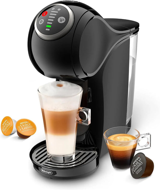 De'Longhi Kaffeemaschine PlusEDG315.B, NESCAFÉ DOLCE GUSTO Nescafe Dolce Gusto, Kapsel, Cappuccino, in Schwarz, Fassungsvermögen 0,8 l, Genio S
