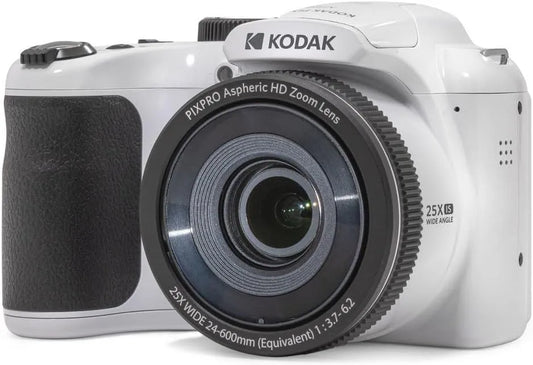 Kamera AZ255 25X 1080p, 24 mm Weitwinkel, Digitale Bridge 16 MP, 3-Zoll-LCD, KODAK Pixpro Astro Zoom, optischer Zoom, Full HD Video, AA-Batterien, Rot