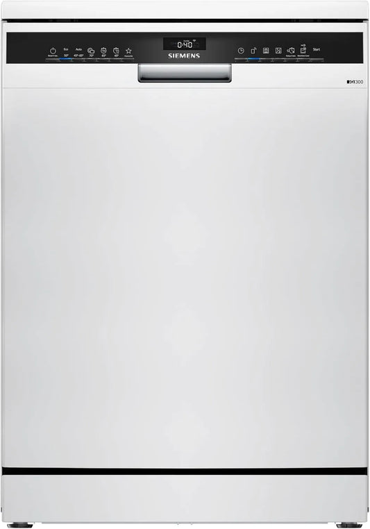 Siemens Geschirrspüler SN23HW02ME iQ300, Programm-Assistent, ckschublade, Bestätigte Hygieneleistung, Weiß, Freistehender 60 cm, aquaStop