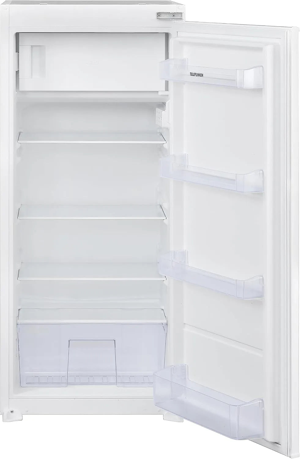 Telefunken Kühlschrank EKG123S187E 4-Sterne-Gefrierfach, 122cm Nische, Fassungsvermögen 187 Liter Nutzinhalt, Einbaukühlschrank mit, Weiß