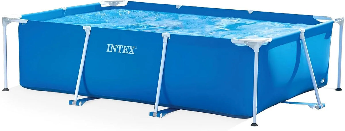 Intex Pool, Maße 300 x 200 x 75 cm, Rectangular Frame, Blau