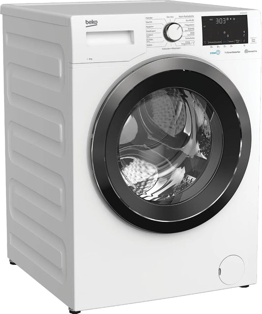 Beko Waschmaschine WYA81643LE1, Gewicht 8 kg, in Weißes LC-Display mit Startzeitvorwahl 0-24 h, Energieklasse C, Restzeitanzeige und Schleuderwahl