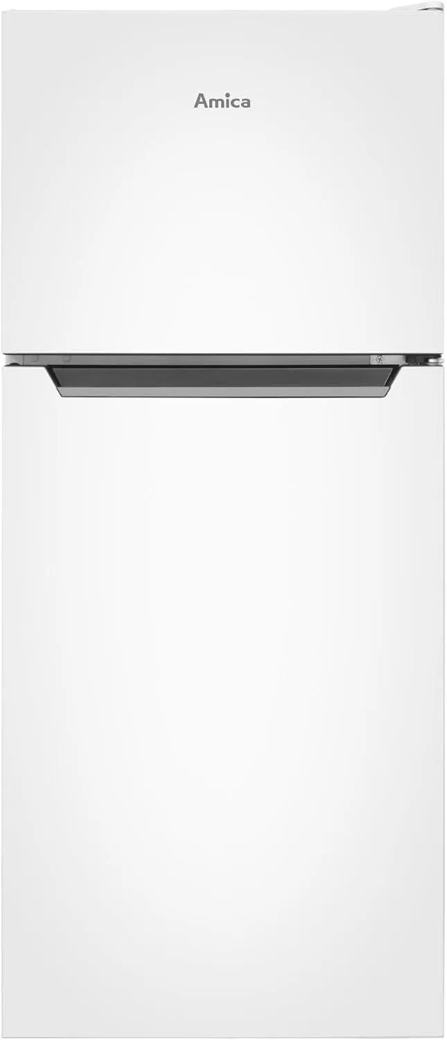 Amica, mit Gefrierfach oben 105 cm Höhe 112 l Nutzinhalt LED Beleuchtung FrostControl, Kühl Gefrierkombination in freistehender Ausführung, Weiß