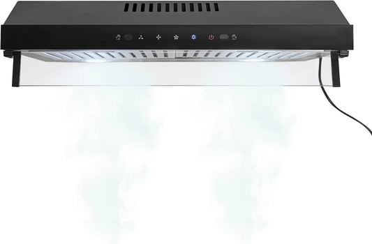 Dunstabzugshaube 6500K, Abzugshaube 60 cm Breit mit 3 Gänge, 55dB, 1.5m Netzkabellänge, Küchen, Restaurants