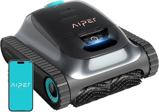 Poolroboter, AIPER Scuba S1 APP Upgrade Akku, 180 Min Laufzeit, Poolsauger für Pools bis zu 150㎡, Ultrafeinfiltration, App-Steuerung & OTA-Updates