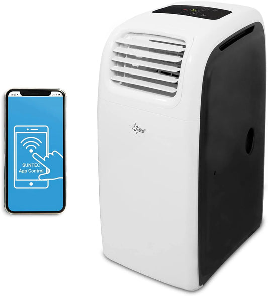 Klimaanlage, SUNTEC Mobiles Klimagerät Transform 14.000 Eco R290 APP, Mobile Kühlung & Heizung für zuhause, Entfeuchter für Räume bis 70 qm