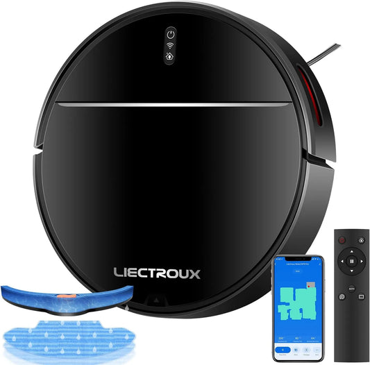 Saugroboter M7S, Liectroux Pro, 4000Pa, mit Wischfunktion, Schlank, Intelligente Navigation, Funktioniert mit App und Alexa und Google Home