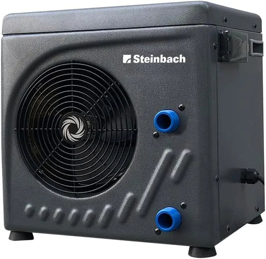 Pool 049275, Automatische Wärmepumpe für Pools bis 20.000 l, STEINBACH Wärmepumpe Mini, Mit LED-Display und integriertem Durchflusssensor