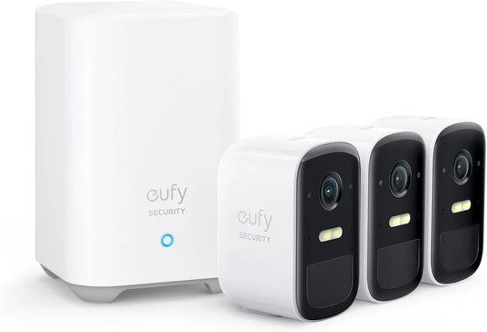Modell eufyCam 2C 1080p IP67 eufy Security, 180 Tage Akku, HD, Nachtsicht, Gebührenfreie Nutzung, überwachungskamera aussen, wetterfest