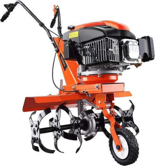 Fuxtec Motorhacke FX-AF1139 139ccm, mit Räder 2,2KW, Benzin Gartenfräse Set inklusive Breitenerweiterung Ackerfräse Bodenfräse Kultivator