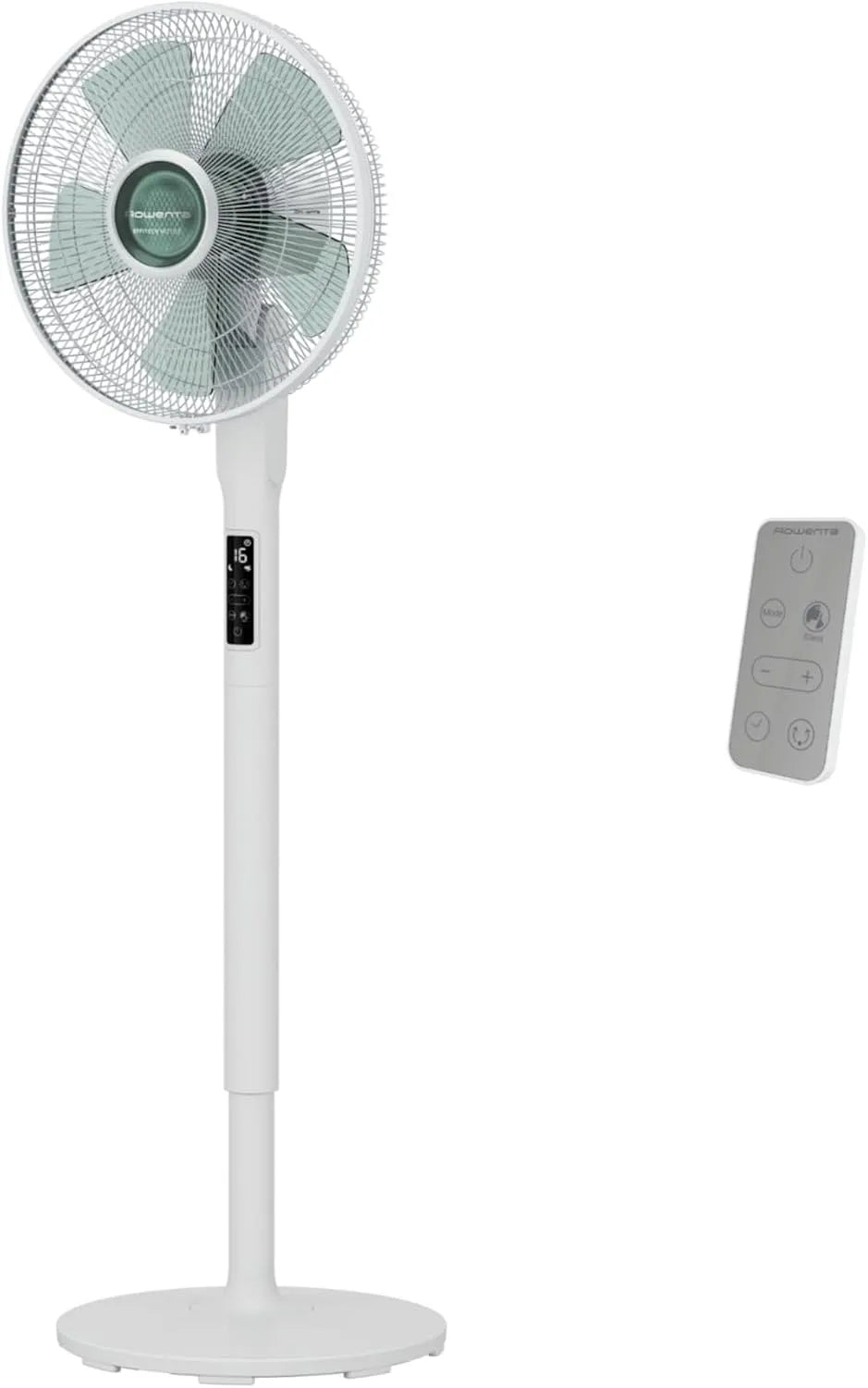 Rowenta Ventilator VU5890, Standventilator mit 16 Geschwindigkeitsstufen und 3 automatischen Modi, Oszillation 120 Grad, Turbo Silence Extreme +