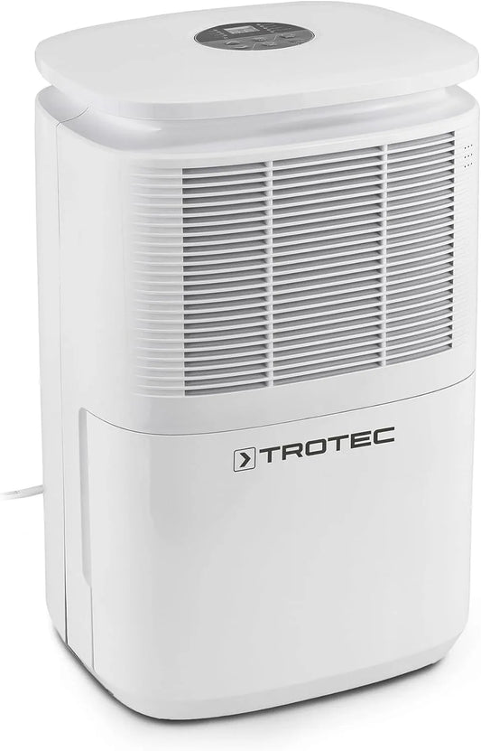 Trotec Luftentfeuchter TTK 30 E, 37 m³, Leistung 12 L/Tag, Fläche 15 m², Entfeuchtungsgerät mit Autoabschaltung, elektrisch