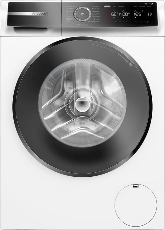 Bosch Waschmaschine WGB244010 1400, Serie 8, Smarte Frontbeladung, Gewicht 9 kg, entfernt 16 Fleckenarten, UpM, Made in Germany, SpeedPerfect