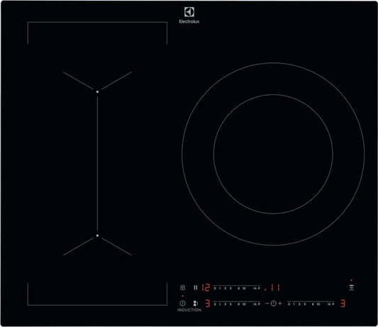 Electrolux Induktionskochfeld LIV63340CK Hob2Hood, Breite 60 cm, Leistung 3,7 kW, Touch-Steuerung 0-14, Timer, Pause, Serie 600 Bridge, Zone 28 cm