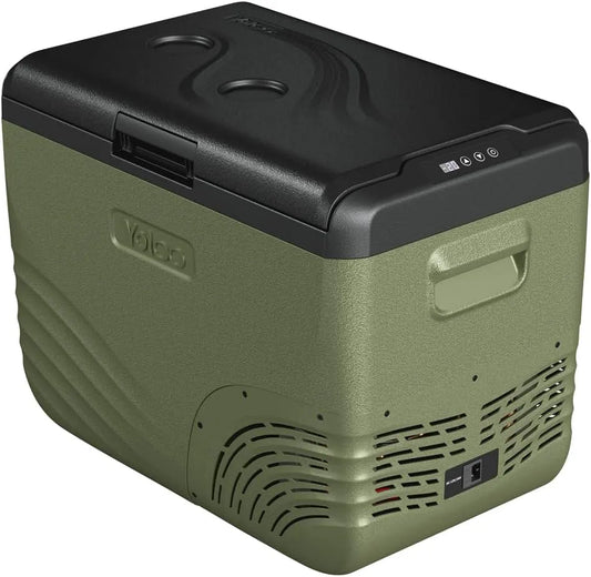 Kompressor NX40 Yolco Green Elektrische, 12/24 V und 230 V, Fassungsvermögen 37 Liter, App Steuerung per Bluetooth, mit USB Anschluss für Auto, LKW