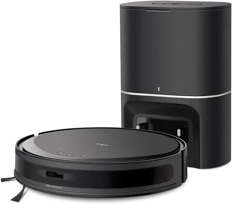 Saugroboter RV20, TP-Link Tapo Max Plus 5300Pa mit MagSlim LiDAR Navigation, ultradünnem Design, Auto-Leer-Dock
