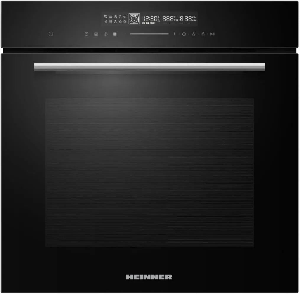 Backofen HBO-M7214GCDRC-GBK Einbau, Fassungsvermögen 72 L, 14 Funktionen, 5 Jahre, Energieeffizienzklasse A+, Touch-Display, Air-Fry, Schwarzglas