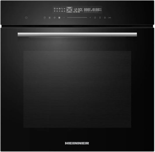 Backofen HBO-M7214GCDRC-GBK Einbau, Fassungsvermögen 72 L, 14 Funktionen, 5 Jahre, Energieeffizienzklasse A+, Touch-Display, Air-Fry, Schwarzglas