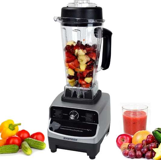 Standmixer 2-Liter-Behälter Syntrox Küchenmixer, BPA-frei, Smoothie Maker, Rutschfeste Gummifüß