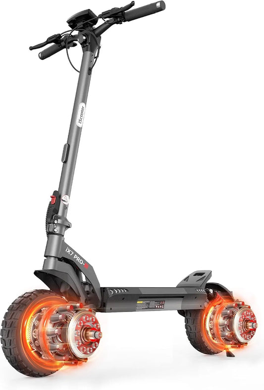 Reifen, mit Sechs komfortable Stoßdämpfer für Erwachsene bis 150 kg, Modell 80KM, Doppelmotor E Scooter