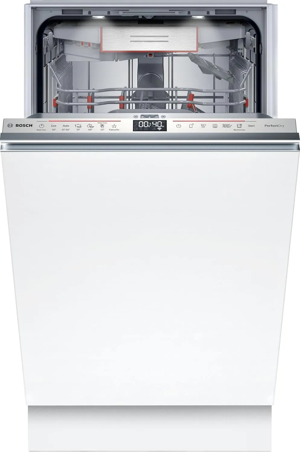 Bosch Geschirrspüler SPV6YMX08E, Serie 6, Smarter Vollintegriert, Breite 45 cm, Spülmaschine mit Zeolith Trocknung, ckschublade, besonders leise