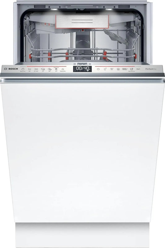 Bosch Geschirrspüler SPV6YMX08E, Serie 6, Smarter Vollintegriert, Breite 45 cm, Spülmaschine mit Zeolith Trocknung, ckschublade, besonders leise