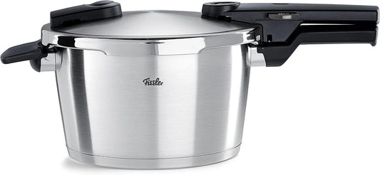 Fissler Vitaquick, Fassungsvermögen 4,5 L, Ø 22 cm, 2-Garstufen, Schnellkochtopf, Edelstahl-Dampfkochtopf, Made in Germany, Induktion