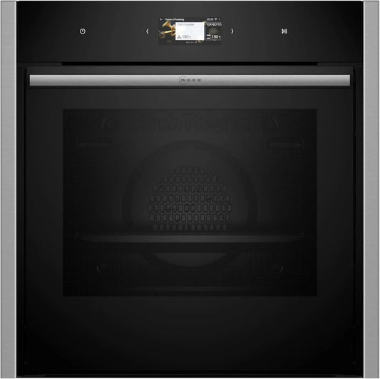 Neff Backofen B64CS71N0, Integrierbarer 60 x 60cm, Slide&Hide, Automatikprogramme, in Schwarz, N 90, Einbau, Made in Germany, Soft Open & Close