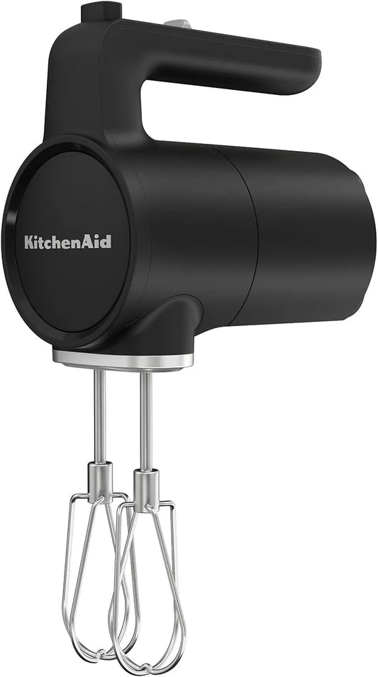 KitchenAid Mit 7 Geschwindigkeitsstufen und soft start, 2 Edelstahl turborührbesen, 60 Minuten Nutzungsdauer pro Ladung, Go Cordless, Ohne Akku