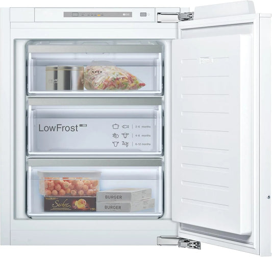 Neff Gefrierschrank GI1113FE0 N50, H x B, Einbau, 71,2 x 55,8 cm, Fassungsvermögen 72 l Gefrierteil, LowFrost, Made in Germany