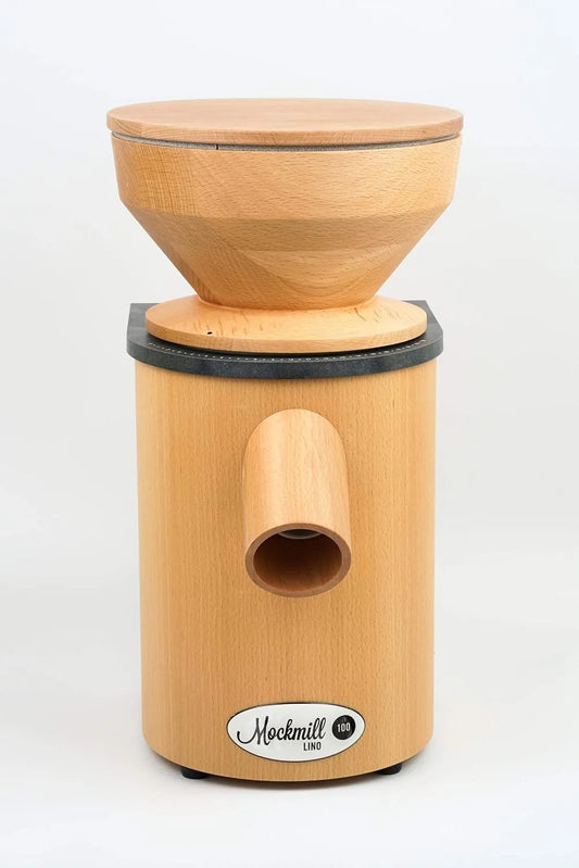 Lino 100 Getreidemühle Mockmill, Made in Germany, Edelkorund und Keramik Mahlstein, frisches Mehl