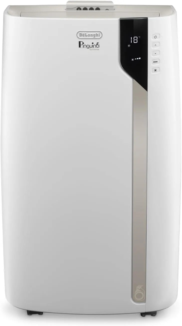 De'Longhi Klimaanlage EX93, für Räume bis 85m3, 3 Ventilatorgeschwindigkeiten, Whisper Technology, Entfeuchtungsfunktion, 60dB, Sehrleise, Weiß