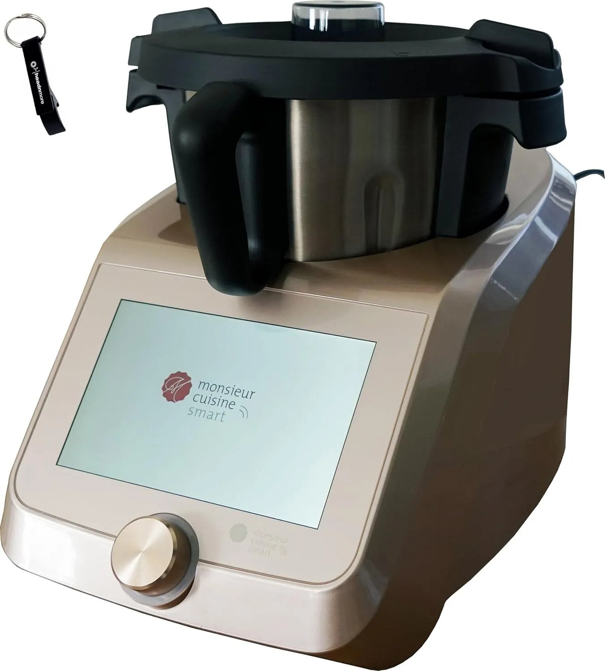 SKMS 1200 HEADNMORE Bundle, Champagner +Schlüsselanhänger, SILVERCREST Monsieur Cuisine Smart B2 Gold