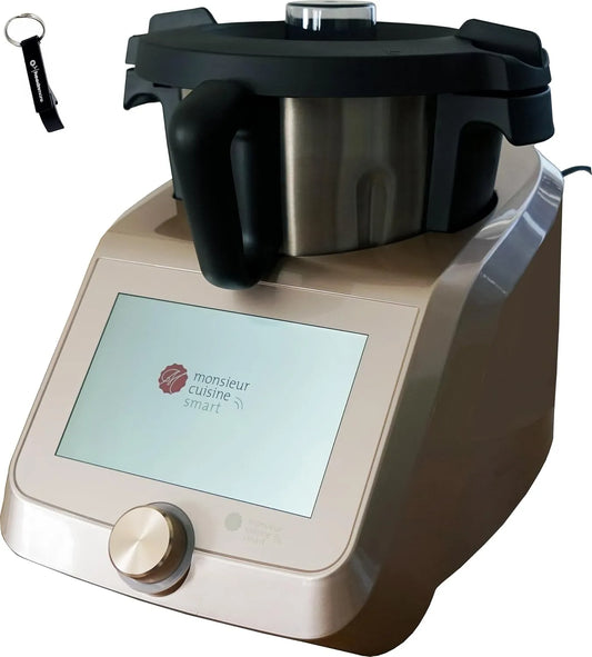 SKMS 1200 HEADNMORE Bundle, Champagner +Schlüsselanhänger, SILVERCREST Monsieur Cuisine Smart B2 Gold