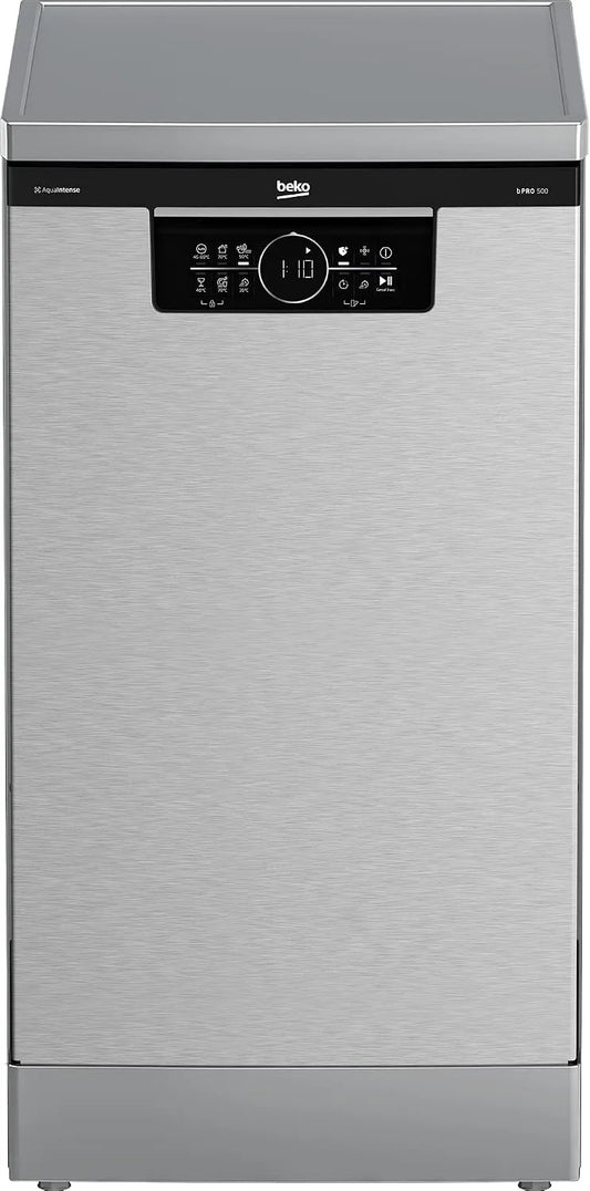 Beko Geschirrspüler BDFS26040XQ, bPRO 500 45 cm, 6 Programm, für 10 Maßgedecke, 5 Zusatzfunktionen, 3 Spülebenen, in freistehender Ausführung