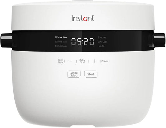 Kochtopf, 12 Tassen, mit Schongarer- und Sauté-Funktion, spülmaschinenfest, Messbecher, Fassungsvermögen 2,8 L, Instant Pot Reiskocher & Dampfgarer
