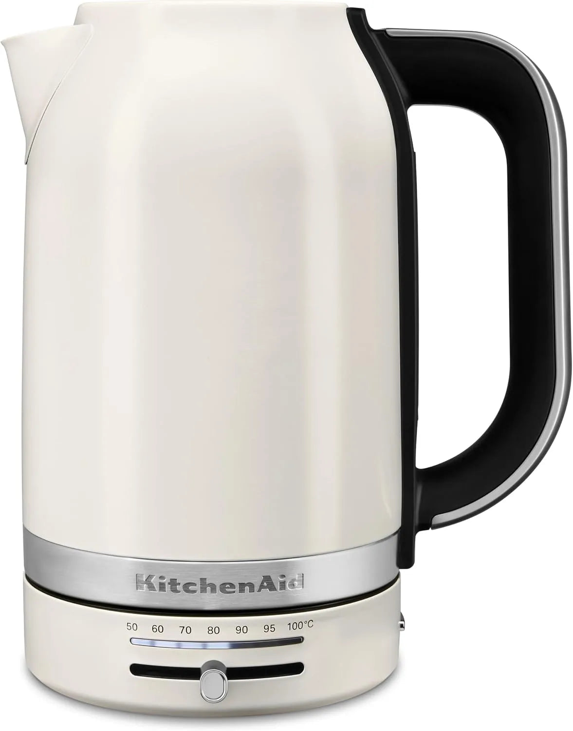 KitchenAid Wasserkocher 5KEK1701EPL C-100, Fassungsvermögen 1,7 L mit digitaler Temperatureinstellung, 50 °C, 30 Min, Leistung 2400W, LED-Display