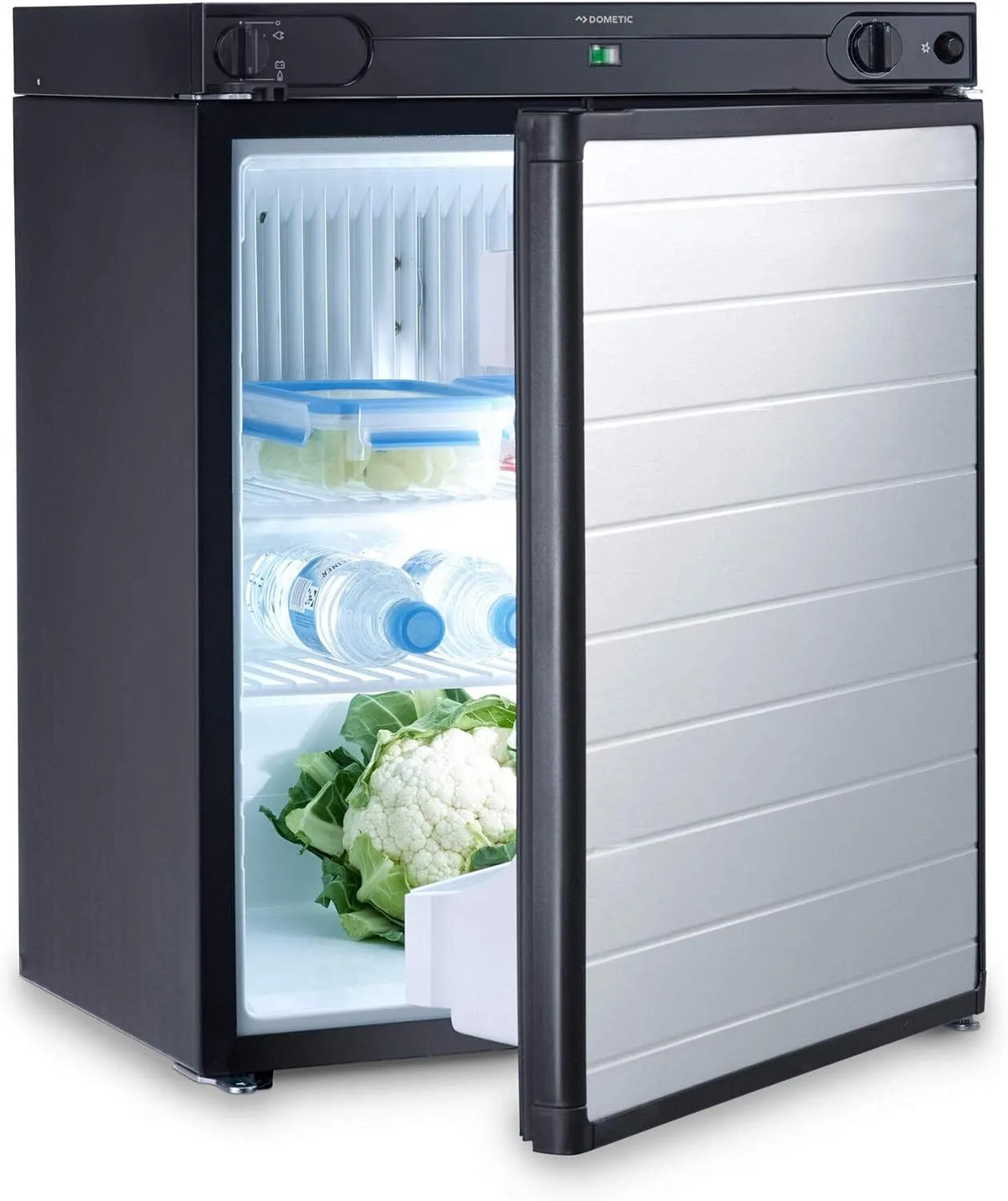 Kühlschrank RF 60 DOMETIC Mini, Fassungsvermögen 61 L, 30 mbar, Lautloser Freistehender Absorber für Camping, Wohnwagen und Reisemobil für D